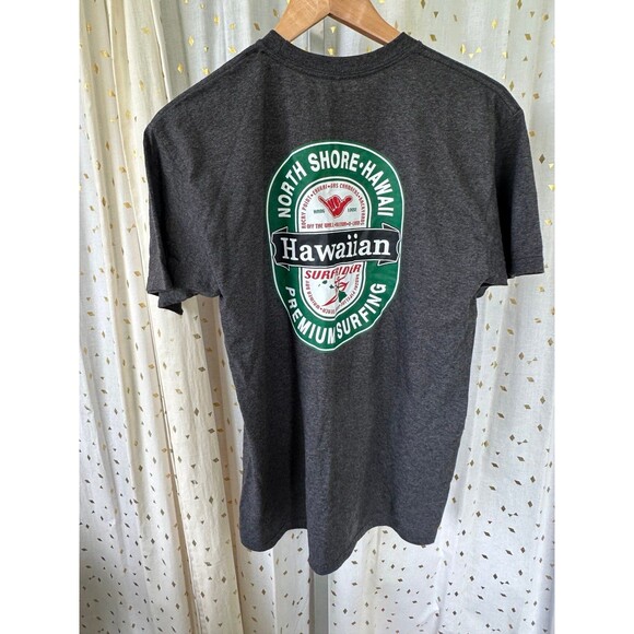 Alstyle NWOT Men's North Shore Hawaii Hawaiian Premium Surfing T-Shirt M - Picture 3 of 5
